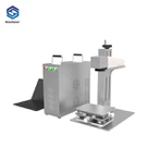 Máquina de marcado láser de fibra metálica con rotativo